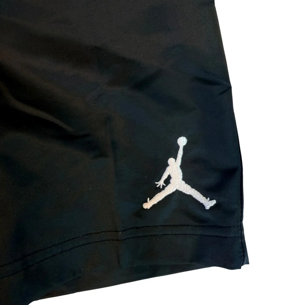 Jordan Athletic Shorts Jumpman Logo Boys Youth 6 Black Basketball Sportswear New